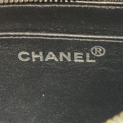 Chanel Black Velvet Shoulder Flap Backpack Vintage Silver HW, 1996