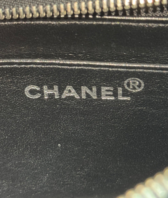 Chanel Black Velvet Shoulder Flap Backpack Vintage Silver HW, 1996