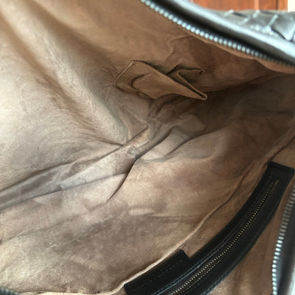Bottega Veneta Intrecciato Hobo Bag Medium Black Lambskin leather 45cm