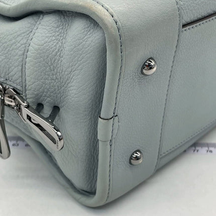 Loewe Amazona 29 Blue Leather Elephant Lock Silver-tone Hardware