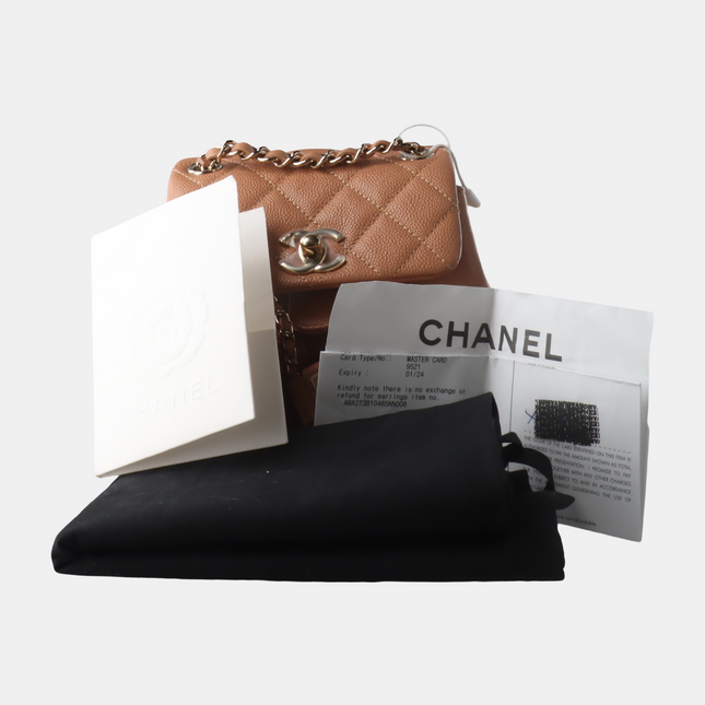 Sold Chanel 23P Small Duma Backpack Caramel Tan Caviar Leather