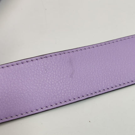 Fendi Baguette Medium Beige Lavender Raffia Leather Crossbody Bag