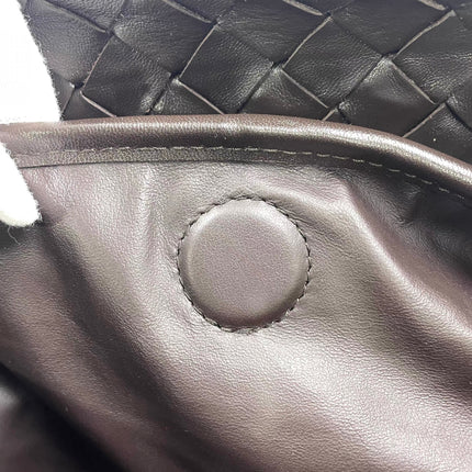 Bottega Veneta Hop Large Leather Fondant Chocolate Brown Hobo Bag