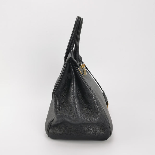 Hermes Birkin 35 Black Togo Calfskin Leather Gold Hardware 2004