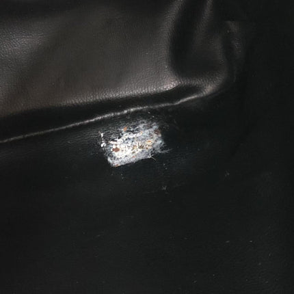 Chanel Vintage Mini Bucket Bag Black Caviar Leather Gold Logo, 1996-1997