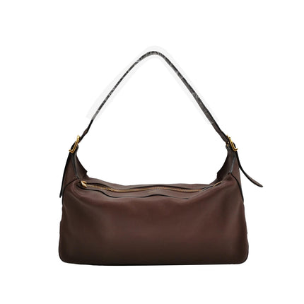 CELINE Romy Medium Hickory Brown Calfskin Leather Shoulder Bag-Luxbags