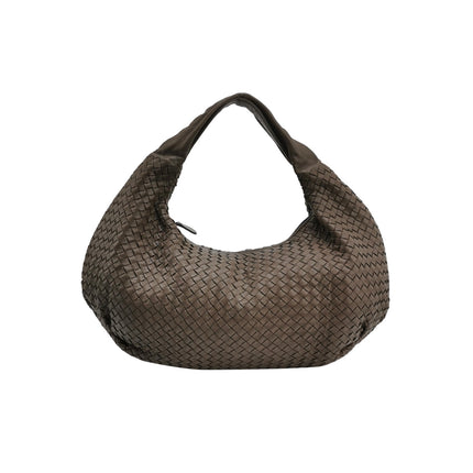 Bottega Veneta Belly Hobo Intreccio Leather Grey Large 54cm