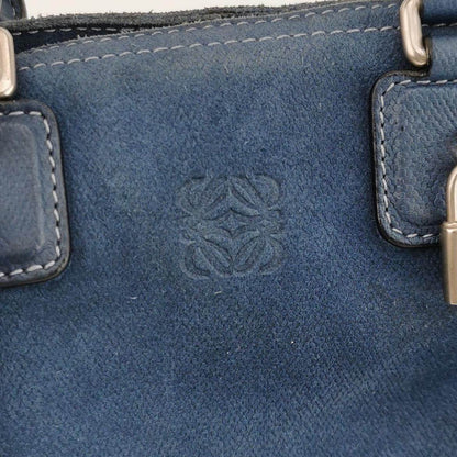 Sold Loewe Amazona 23 in Navy Blue Suede Leather with Strap