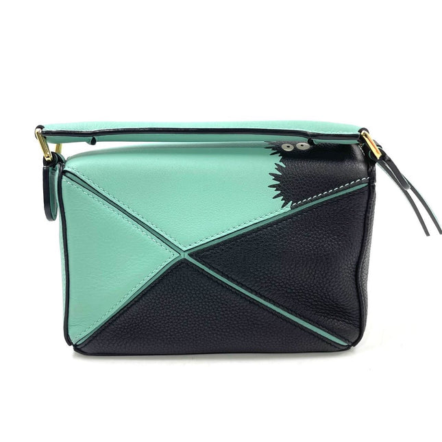 Loewe x Studio Ghibli Collection Susuwatari Mini Puzzle Green Crossbody Bag