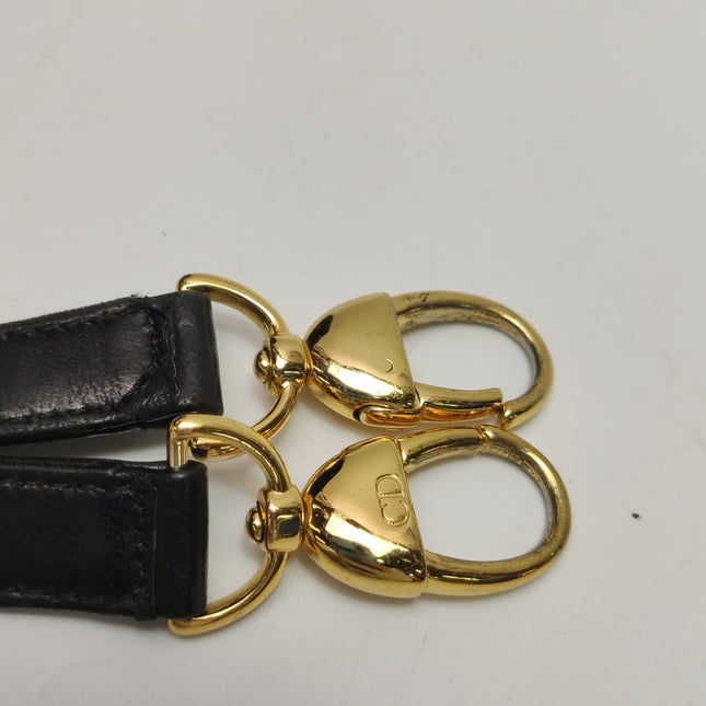 Lady Dior Vintage Medium Black Suede Leather Gold Hardware 1997