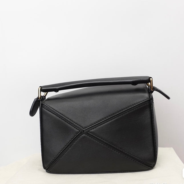 SOLD Loewe x Howl's Moving Castle Studio Ghibli Collection Puzzle Calcifer Mini Black Crossbody Bag