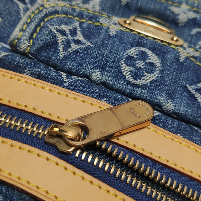 Louis Vuitton Blue Denim Neo Speedy Boston Bag