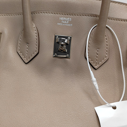 Hermes Birkin 25 Trech Grey Swift Leather Palladium Hardware 2016