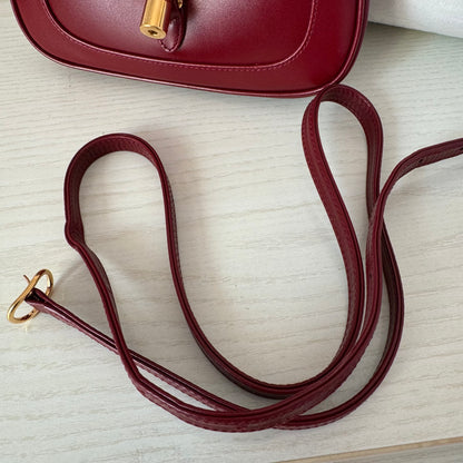 Gucci Jackie 1961 Mini Red Burgundy Leather Bag