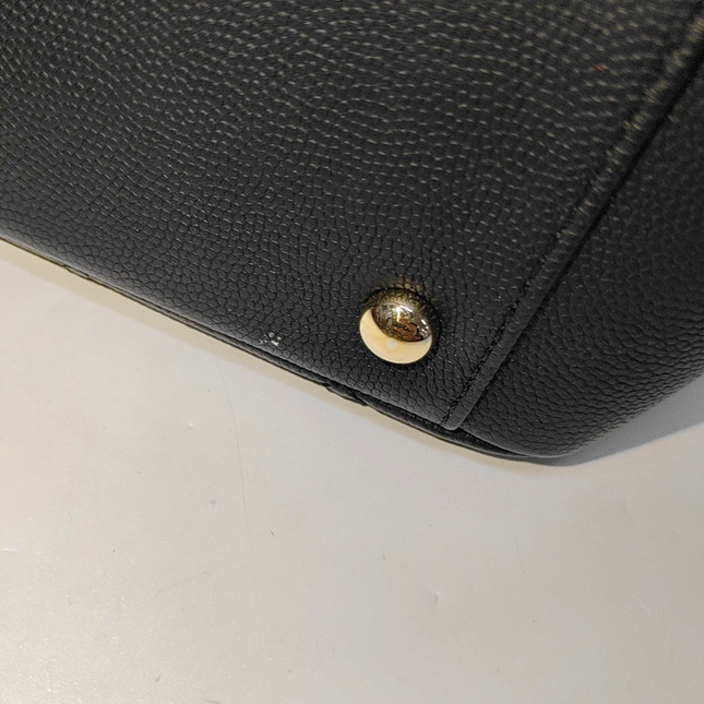 Chanel Business Affinity Large Black Caviar Leather Top Handle Crossbody Bag