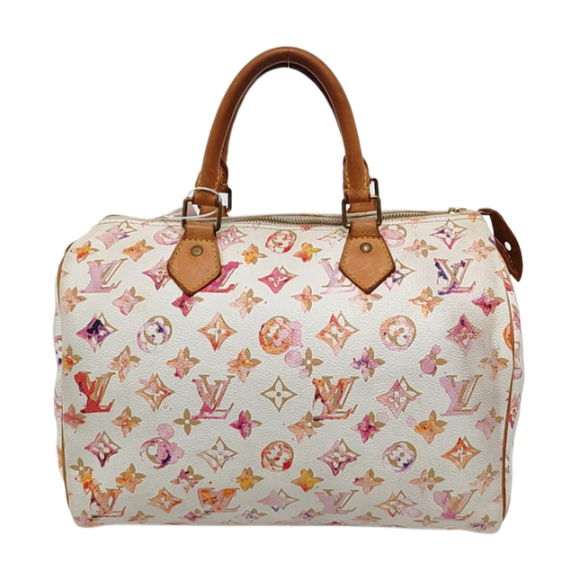 Louis Vuitton Speedy 30 Monogram Watercolor Pink Handbag Richard Prince 2008-Luxbags