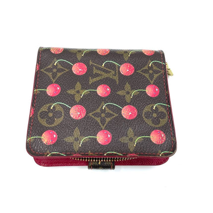 Louis Vuitton Limited Edition Monogram Cherry Compact Zippy Wallet