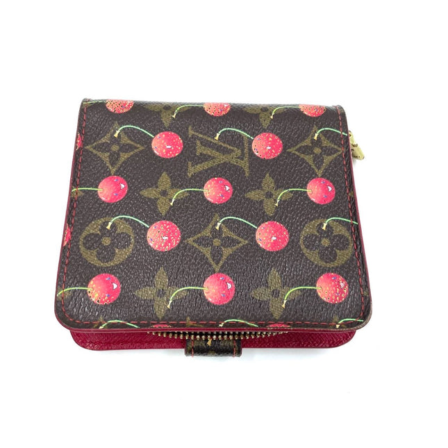 Louis Vuitton Limited Edition Monogram Cherry Compact Zippy Wallet