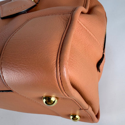 Loewe Amazona Medium 36 Light Coral Leather With Strap Goat Animal Lock