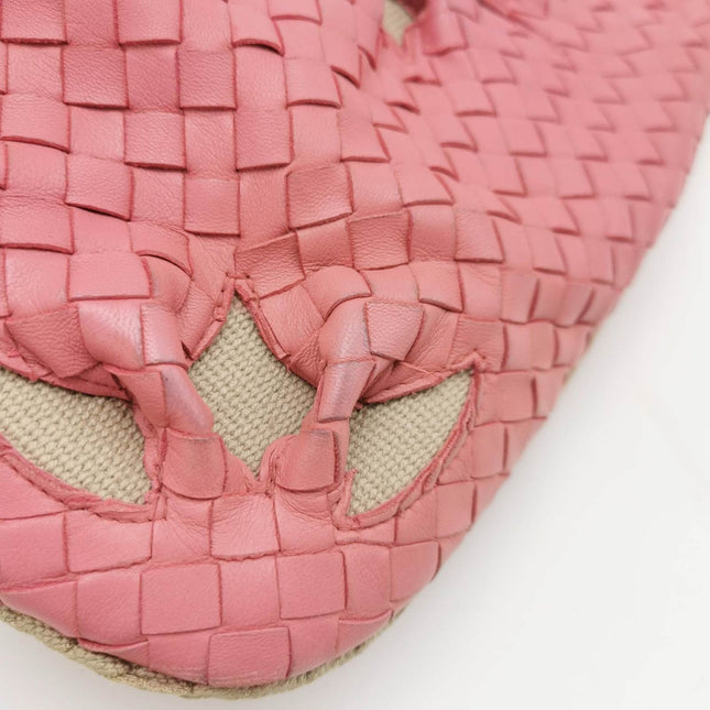 Sold Bottega Veneta Intrecciato Hobo Bag Cherry Blossom Pink Flower Cutout Medium 40cm