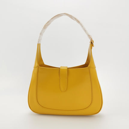 Gucci Jackie 1961 Yellow Leather Bag Small Shoulder Bag With Strap