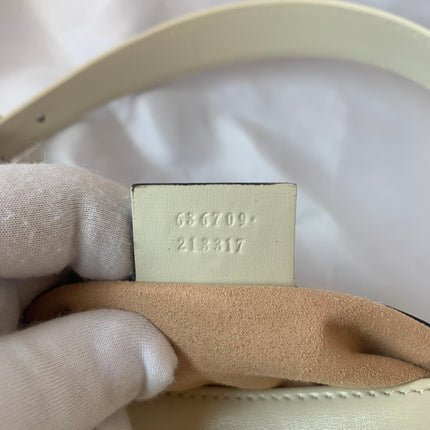 Gucci Jackie 1961 Small Leather Bag White without Strap