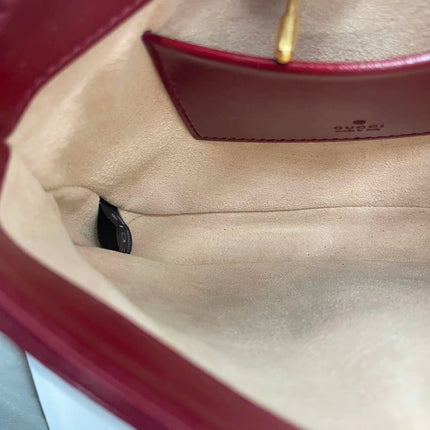 Gucci Jackie 1961 Mini Red Burgundy Leather Bag
