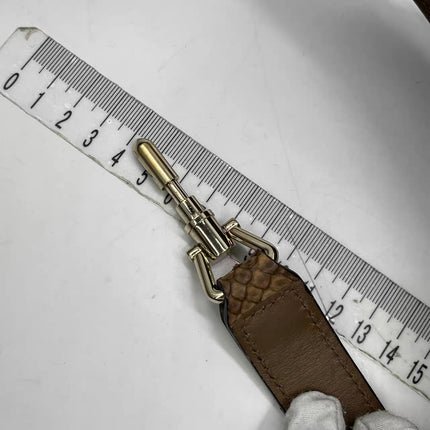 Gucci Jackie Brown Python Leather Gold Hardware