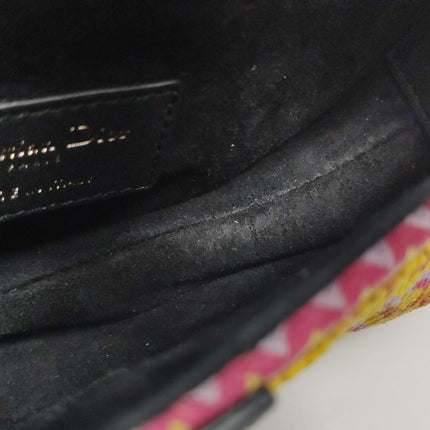 Dior Saddle Mini Multicolor Beaded Tassel Shoulder Bag 2018