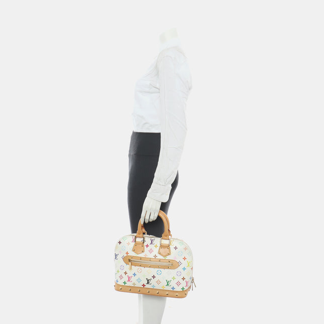 Louis Vuitton x Takashi Murakami Alma Small White Multicolor