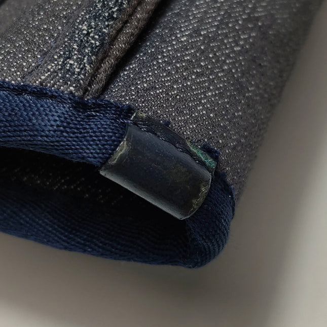 Chanel North South Deauville Tote Small Navy Denim Top Handle Shoulder Bag, 2012-2013