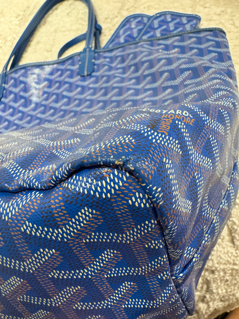 Sold Goyard Saint Louis PM Tote Medium Blue