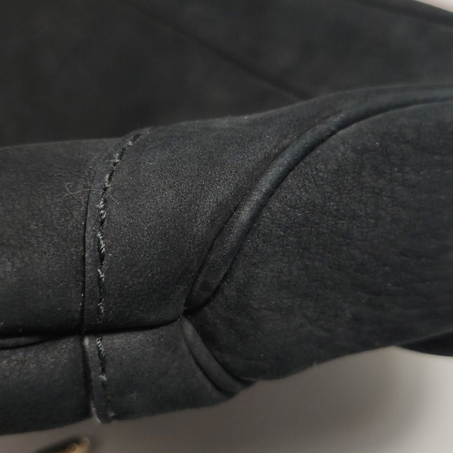 Gucci Jackie 1961 Medium Black Suede Leather Bag