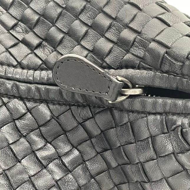 Bottega Veneta Veneta Sac Hobo Maxi en Cuir Noir 52-54cm