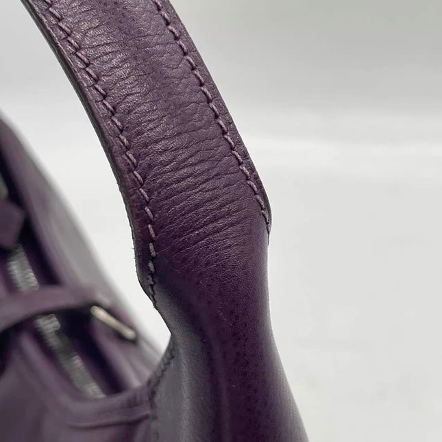 Hermès Trim 31 Purple Raisin Epsom Leather Shoulder Bag