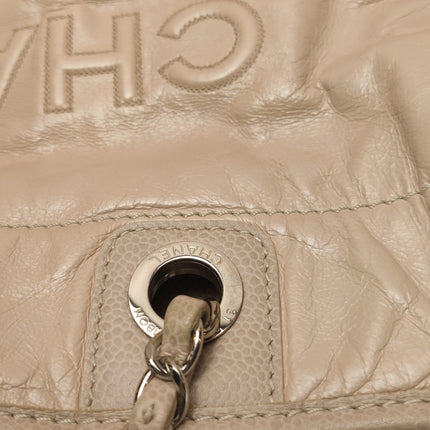 Chanel Deauville Tote Medium Pink Leather Leather Chain Straps