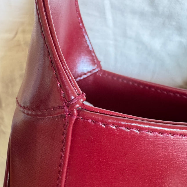 Gucci Jackie 1961 Red Burgundy Leather Bag Small Shoulder Bag