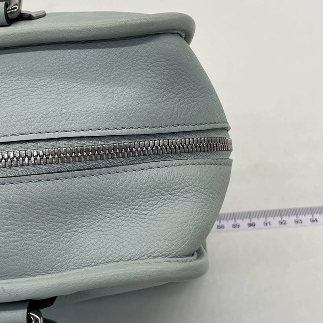 Loewe Amazona 29 Blue Leather Elephant Lock Silver-tone Hardware