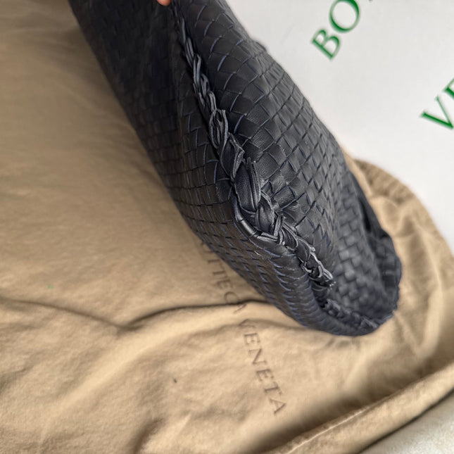 Bottega Veneta Hobo Maxi Midnight Navy Black leather 50cm