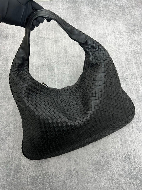 Bottega Veneta Veneta Hobo Maxi Black Leather 52cm