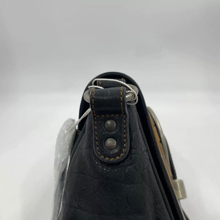Dior Vintage Gaucho Mini Black Leather Crossbody Bag