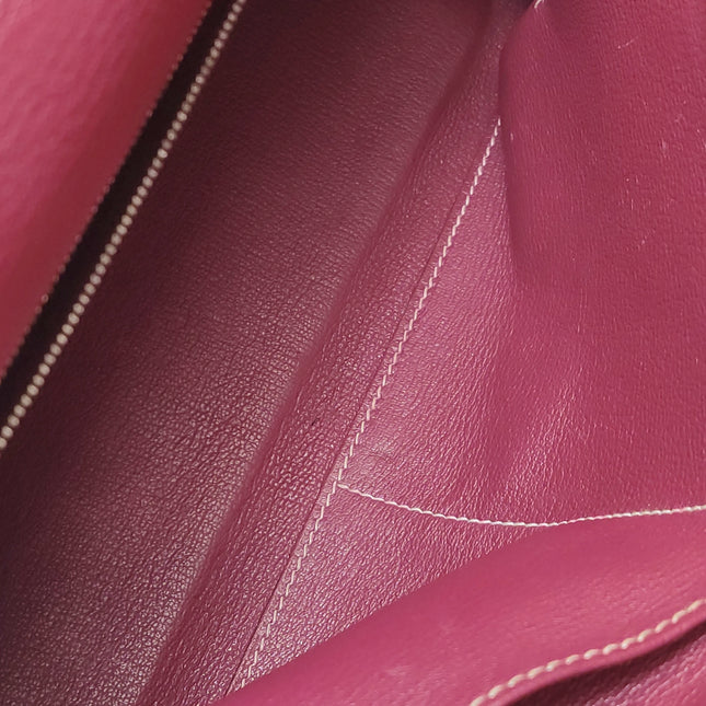 Hermes Kelly 32 Retourne E5 Rose Tyrien Pink Epsom Leather Palladium Hardware 2011