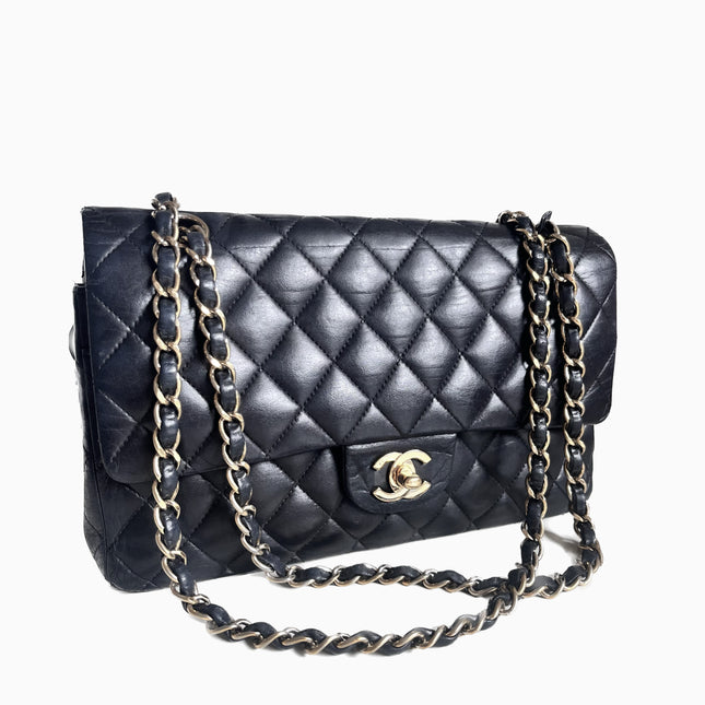 Sold Chanel Timeless/ Classic Flap Medium Black with 24k Gold Plated Hardware