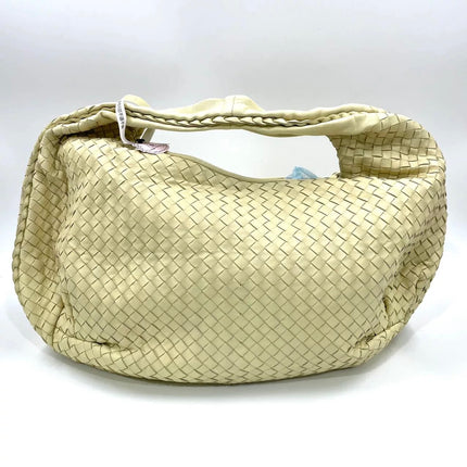 Bottega Veneta Belly Hobo Intrecciato Pale Yellow Large 50cm