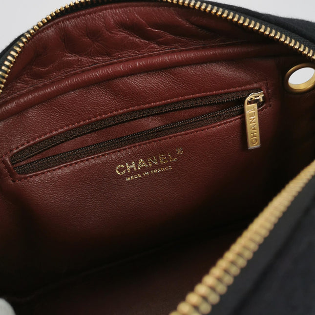 Chanel Métiers d'Art Paris-Hamburg 2018 Wool Nautical Charms Camera Bag Dark Navy