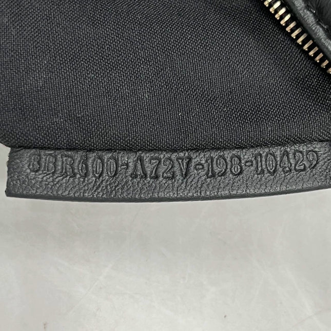 Sold Fendi Baguette Black Leather 3D FF Motif Crossbody bag Medium