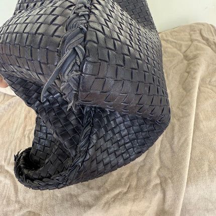 Bottega Veneta Veneta Hobo Maxi Black Tiny Fringes Leather 51cm