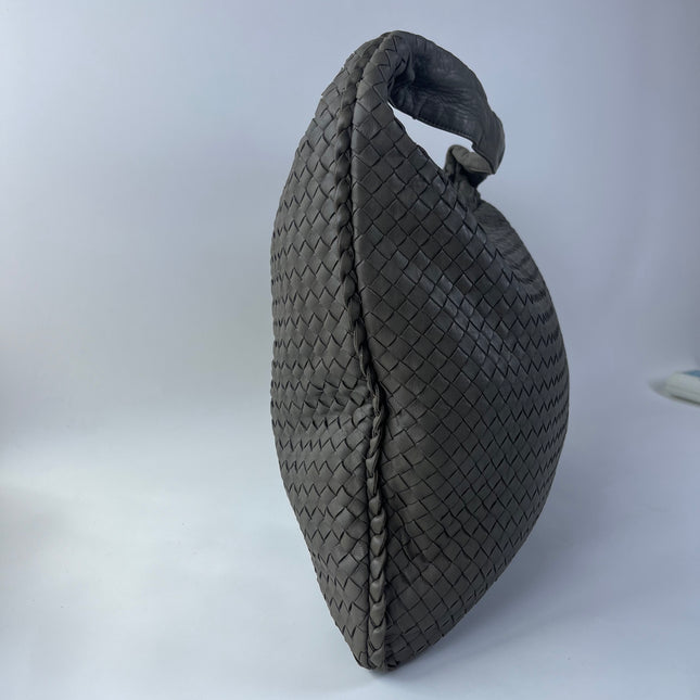 Bottega Veneta Hobo Bag Large Grey Lambskin leather 53cm