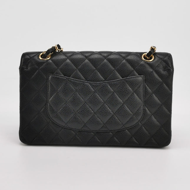 Chanel Classic Flap Medium 2015 Black Caviar Leather Gold Hardware