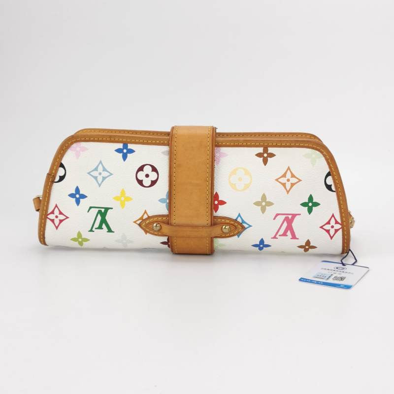 Louis Vuitton x Takashi Murakami Shirley Shoulder Bag White Multicolor